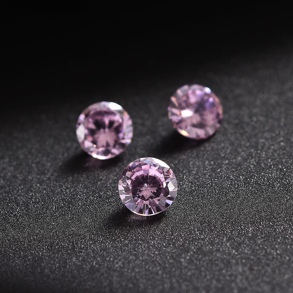 Pink Cubic Zirconia Round Shape Gemstone 1.21 Ct. - 4 mm
