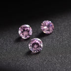 Pink Cubic Zirconia Round Shape Gemstone 1.21 Ct. - 4 mm