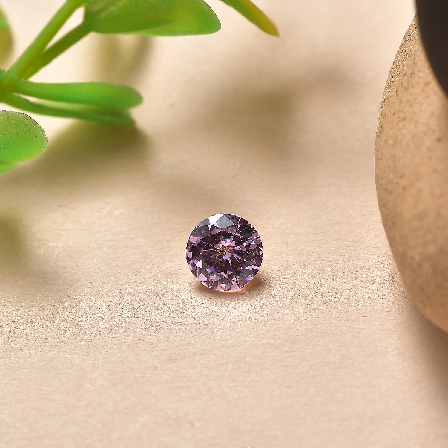 Pink Cubic Zirconia Round 6 mm Gemstone, 1.44 Ct 8511547 2