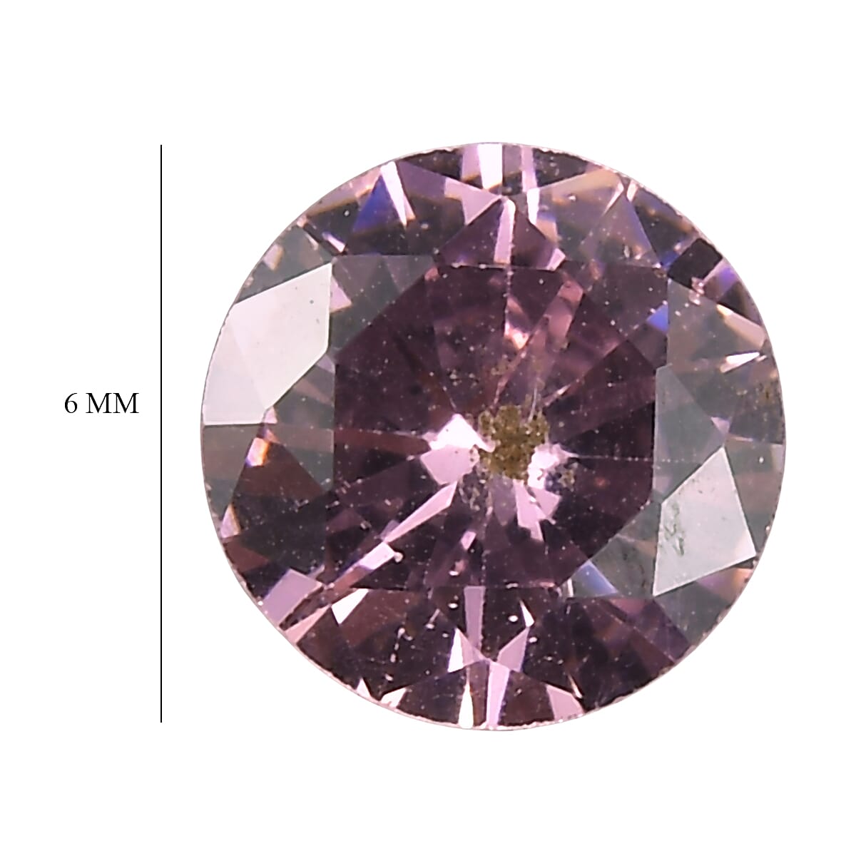 Pink Cubic Zirconia Round 6 mm Gemstone, 1.44 Ct 8511547 5