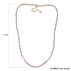 Premium Fresh Water Pearl Necklace (Size - 20-2 Ext) in 18K Vermeil Yellow Gold Plated Sterling Silver