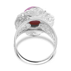 D'joy Pink Mabe Pearl Ring Sterling Silver 4.88 Ct, Silver Wt. 8.60 Gms.