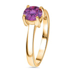 The Ultimate Moissanite Deal - Pink Moissanite Ring in Yellow Gold Vermeil Sterling Silver 1.00 ct