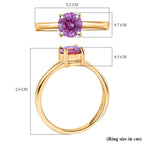 The Ultimate Moissanite Deal - Pink Moissanite Ring in Yellow Gold Vermeil Sterling Silver 1.00 ct