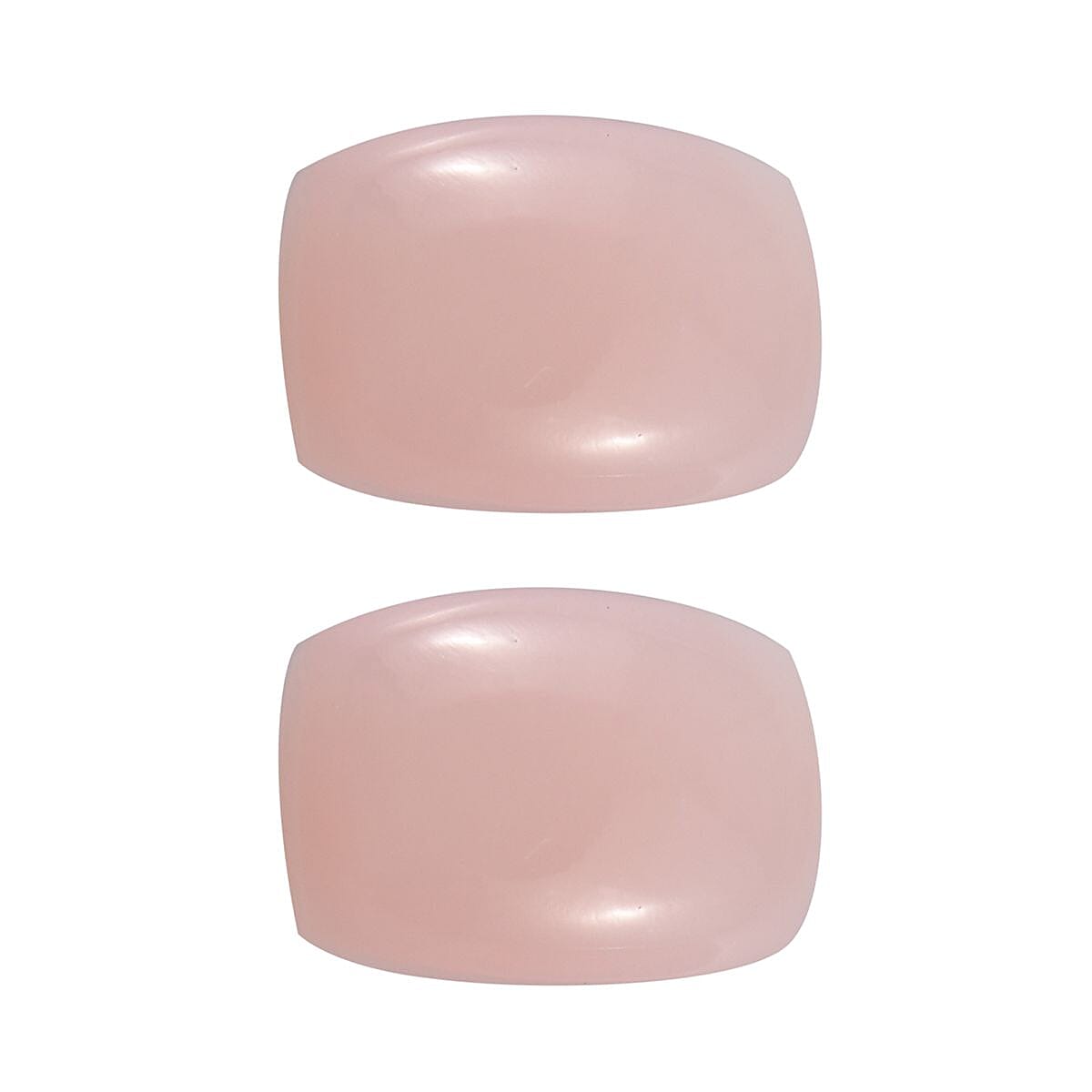 Set of 2 Pink Opal Loose Gemstones in Cushion Shape (7x5mm) 7778438 0