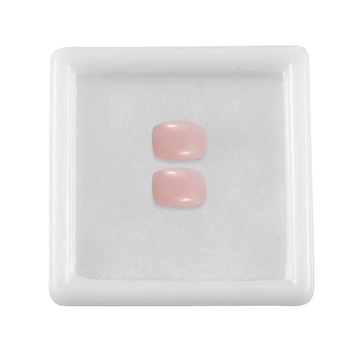 Set of 2 Pink Opal Loose Gemstones in Cushion Shape (7x5mm) 7778438 3