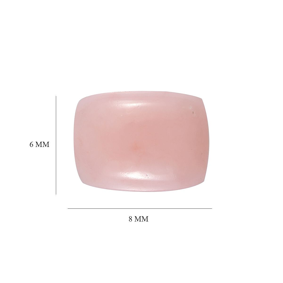 Pink Opal Loose Gemstone in Cushion Shape (8x6mm) 7778447 4