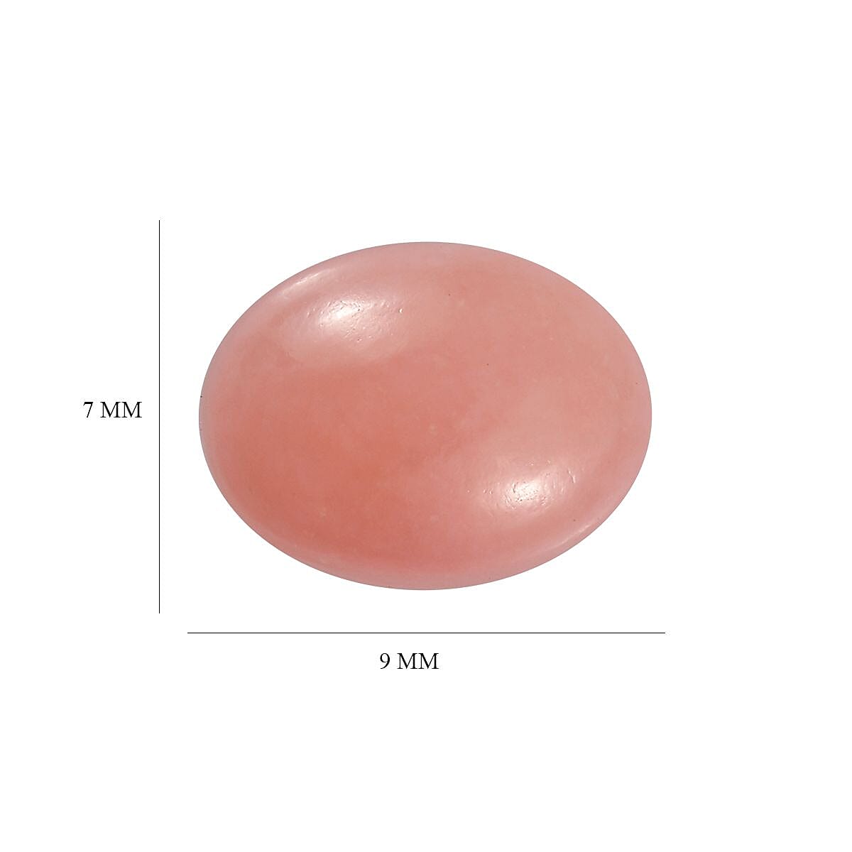 Pink Opal Loose Gemstone in Oval Shape (9x7mm) 7778448 4