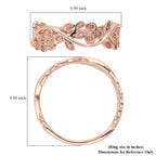 Natural Pink Diamond Ring in Vermeil Rose Gold Overlay Sterling Silver 0.20 Ct.