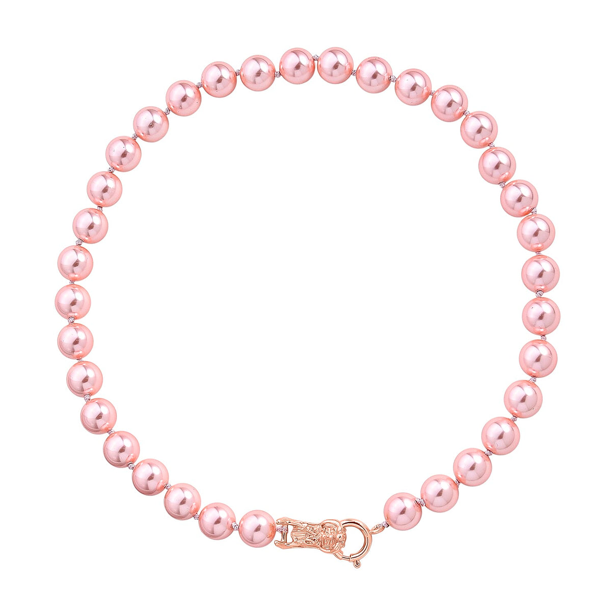 Pink Shell Pearl Beads Necklace (Size - 20) 350.00 Ct. V32514501 0