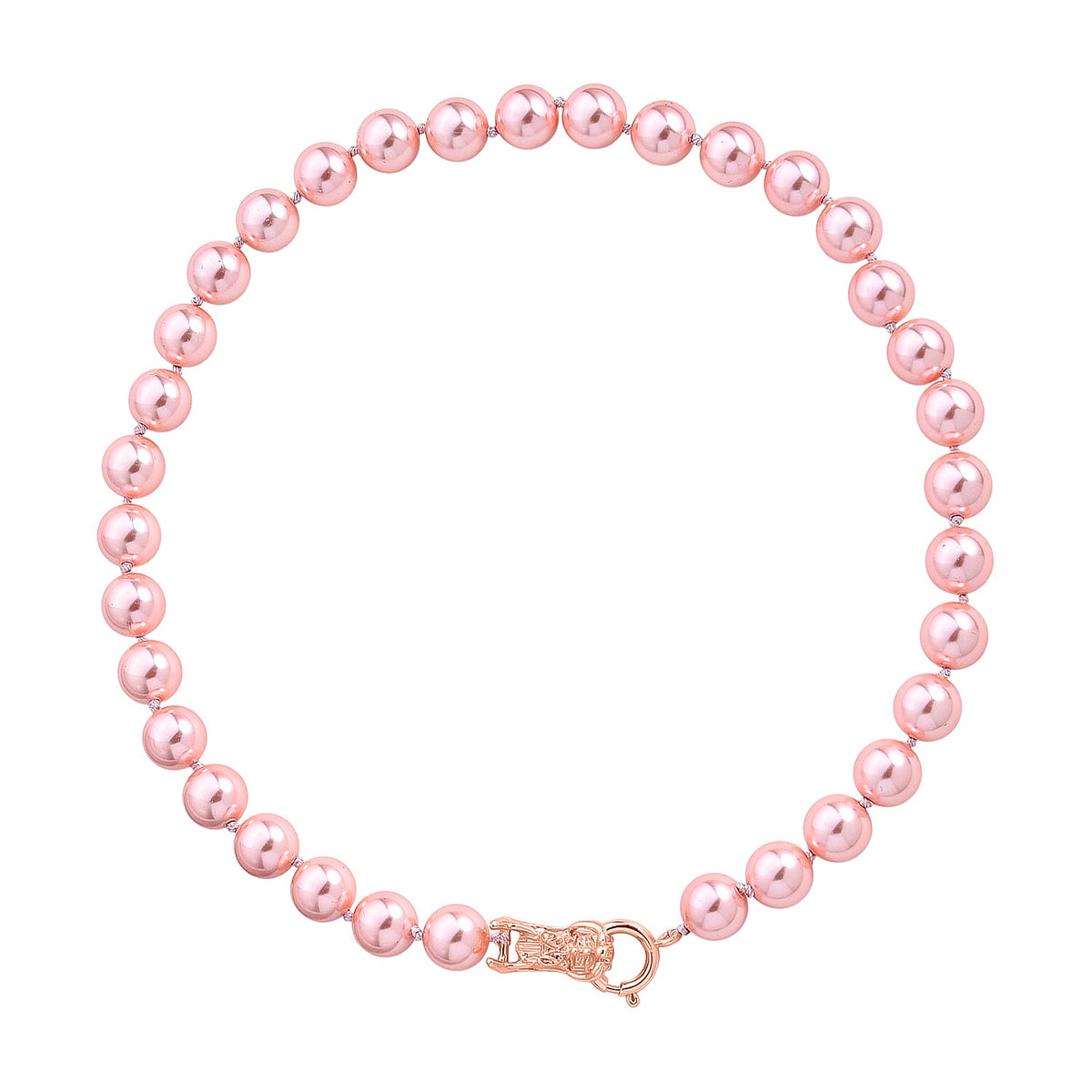 Pink Shell Pearl Beads Necklace (Size - 20) 350.00 Ct. V32514501 0