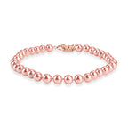 Pink Shell Pearl Beads Necklace (Size - 20) 350.00 Ct.