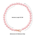 Pink Shell Pearl Beads Necklace (Size - 20) 350.00 Ct.