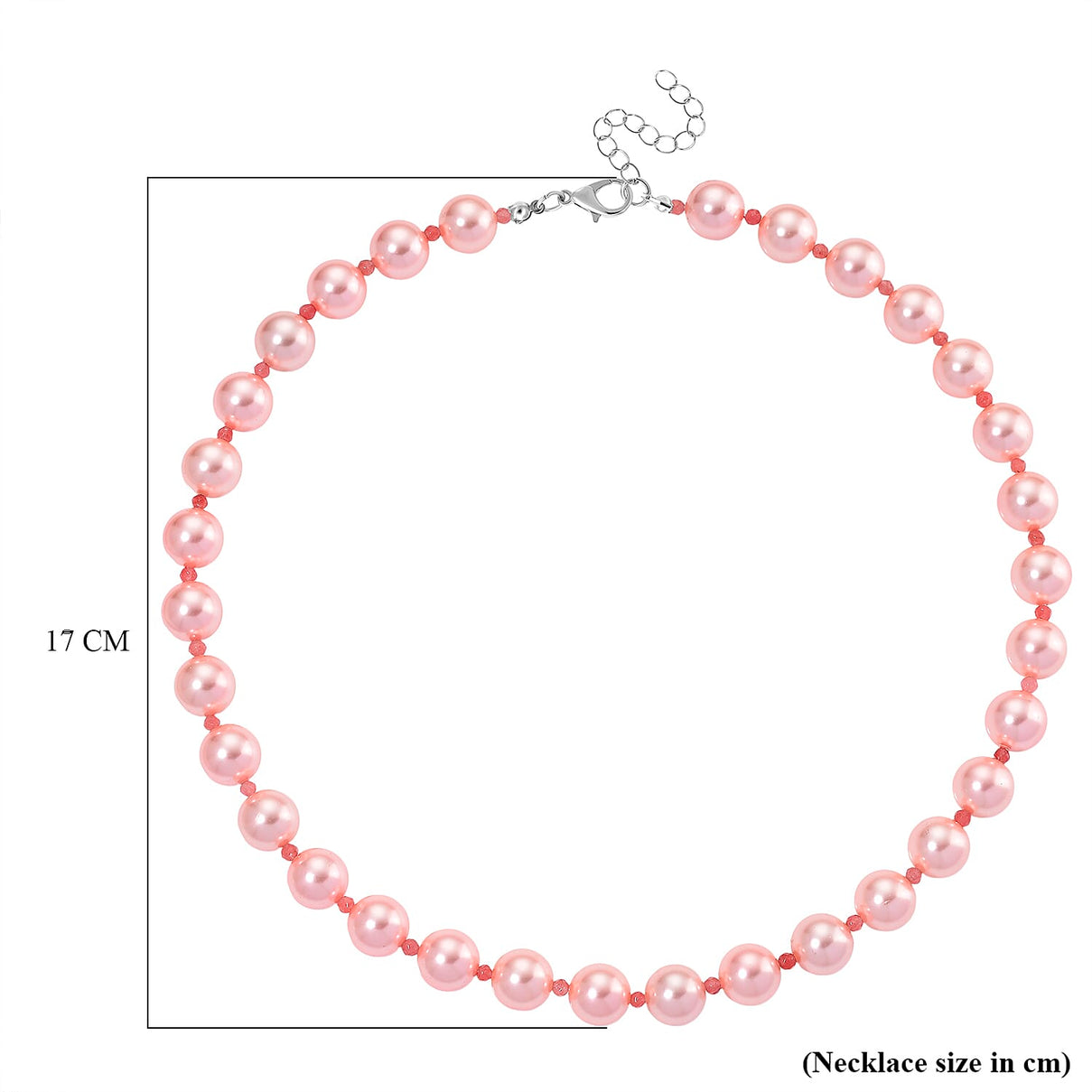 Pink Shell Pearl &amp; Strawberry Quartz Necklace (Size 20 - 2 Ext) 349.00 Ct. 8204764 11