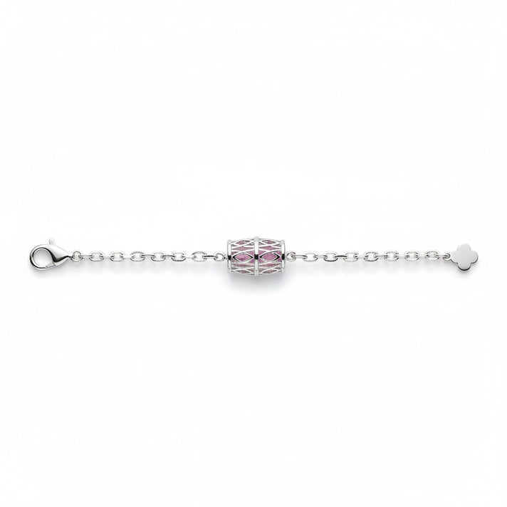 Pink Spinel Bracelet (Size - 6 - 1.5 Ext) with Lobster Clasp Sterling Silver 1.85 Ct. V32709079 1