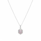 Pink Spinel Pendant (Size 16 - 2 Ext) with Lobster Clasp Sterling Silver 3.55 Ct.