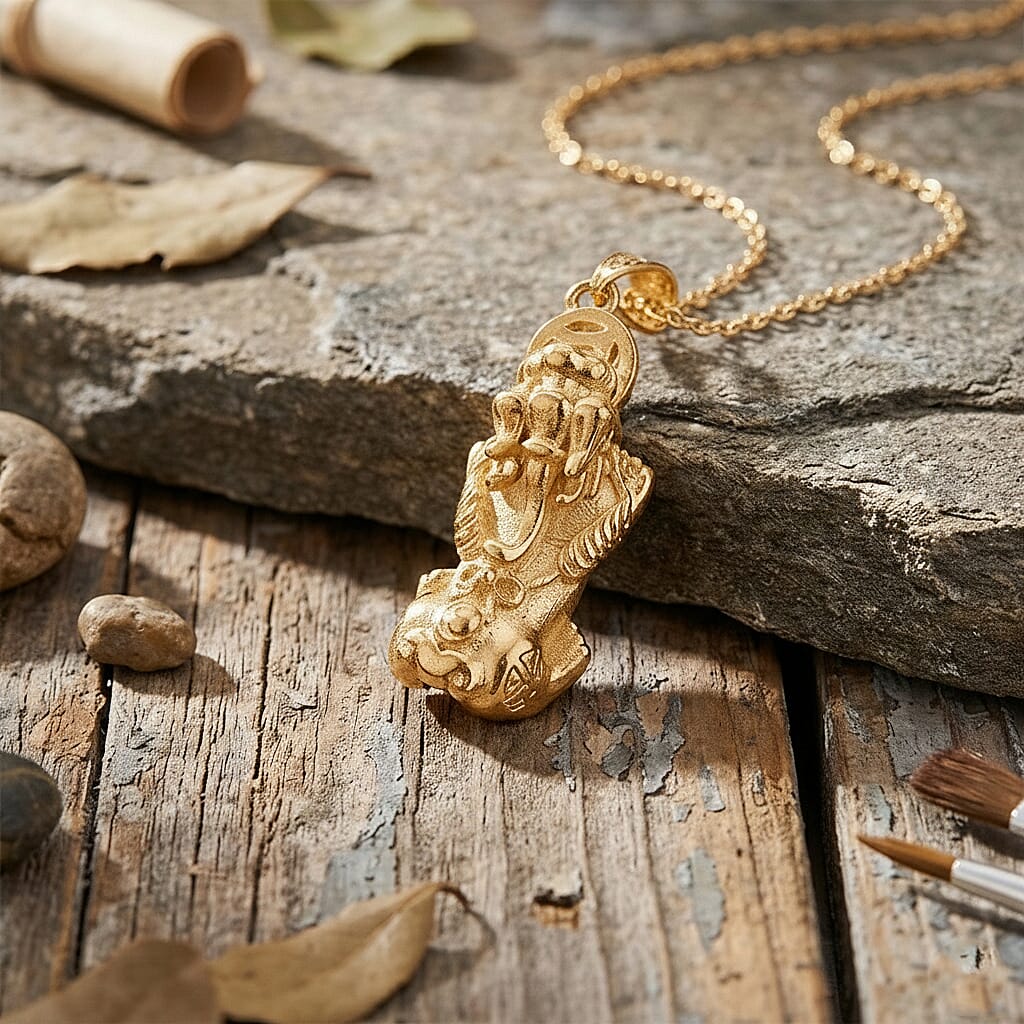Pixiu Pendant with Chain (Size - 20+2 Inch Ext) 8335409 3
