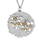Simulated Pearl, White & Black Austrian Crystal Grey Enamelled Bee Necklace (Size - 24) in Silver Plating