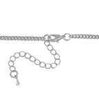 Simulated Pearl, White & Black Austrian Crystal Grey Enamelled Bee Necklace (Size - 24) in Silver Plating