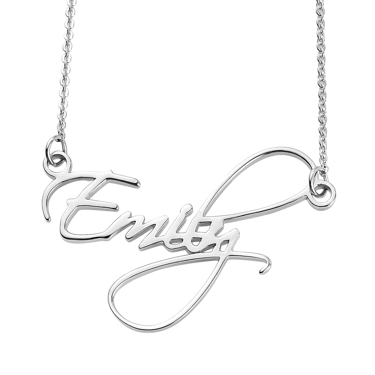 Platinum Overlay Sterling Silver Necklace (Size - 20) with Lobster Clasp 7000197 0