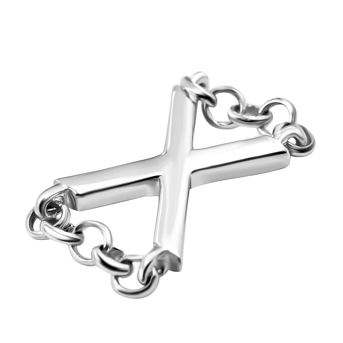 Platinum Overlay Sterling Silver Charm 3792183 3