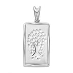 One Time Closeout - Platinum Overlay Sterling Silver Tree of Life Pendant