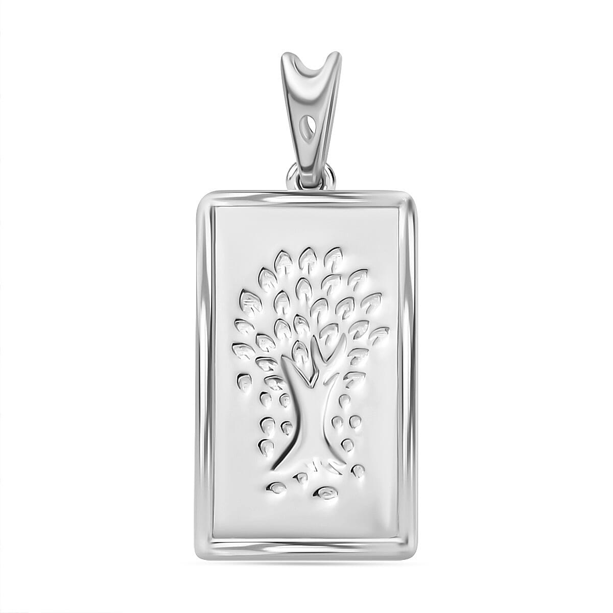 One Time closeout - Banyan Tree Pendant in Platinum Overlay Sterling Silver 7959068 0