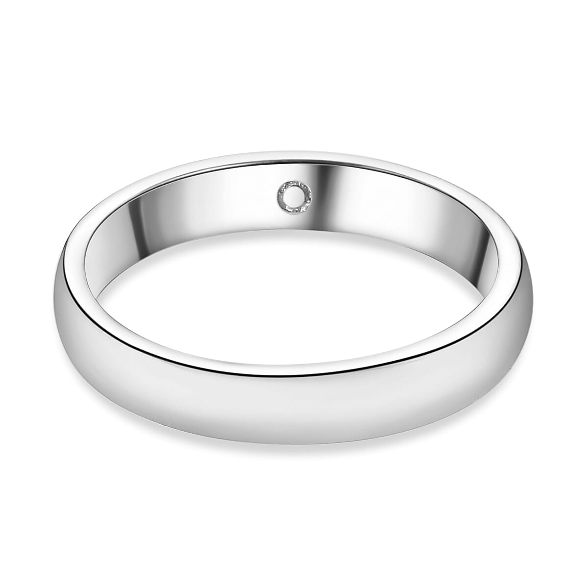 I Love You Engraved Wedding Band Ring in Sterling Silver with Platinum Plating 3652389 5