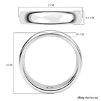 Platinum Overlay Sterling Silver I Love You Engraved Band Ring