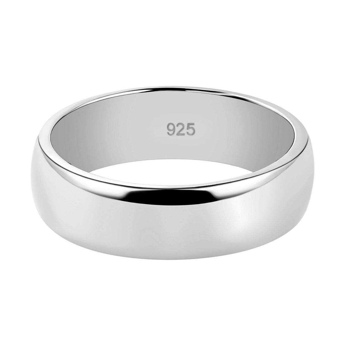 Forever Yours Engraved Band Ring in Sterling Silver with Platinum Plating 7442650 5