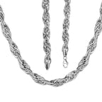 Platinum Overlay Sterling Silver Prince of Wales Necklace (Size - 24), Silver Wt. 33.54 Gms
