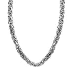 Platinum Overlay Sterling Silver Necklace (Size - 20),  Silver Wt. 20.77 Gms