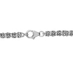 Platinum Overlay Sterling Silver Necklace (Size - 20),  Silver Wt. 20.77 Gms