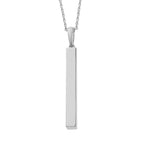 Platinum Overlay Sterling Silver Pendant with Chain (Size 18), Silver Wt 7.24 Gms