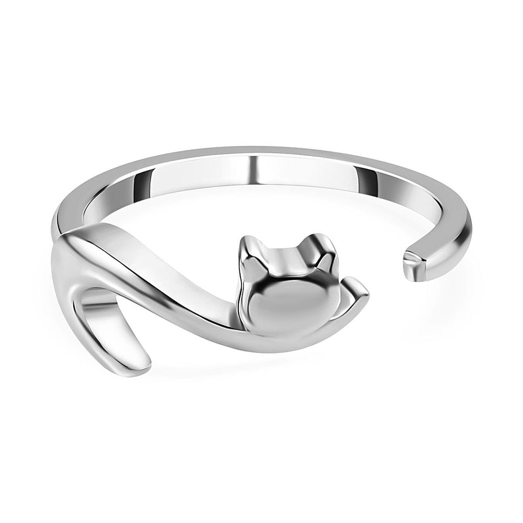 Platinum Overlay Sterling Silver Ring