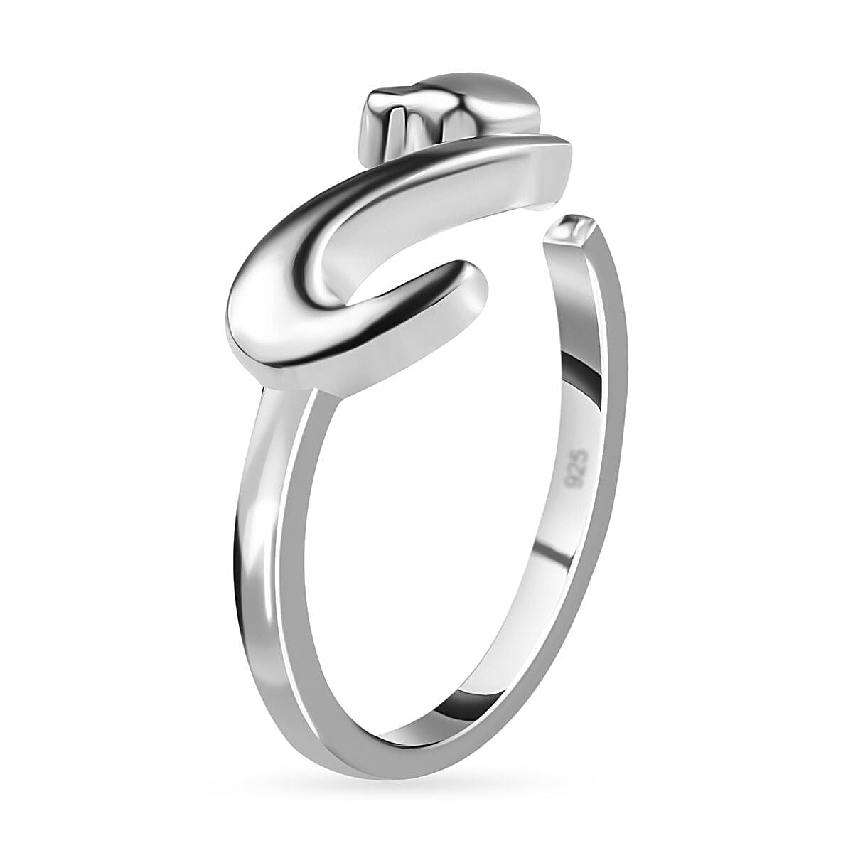 Platinum Overlay Sterling Silver Ring 7574876 3