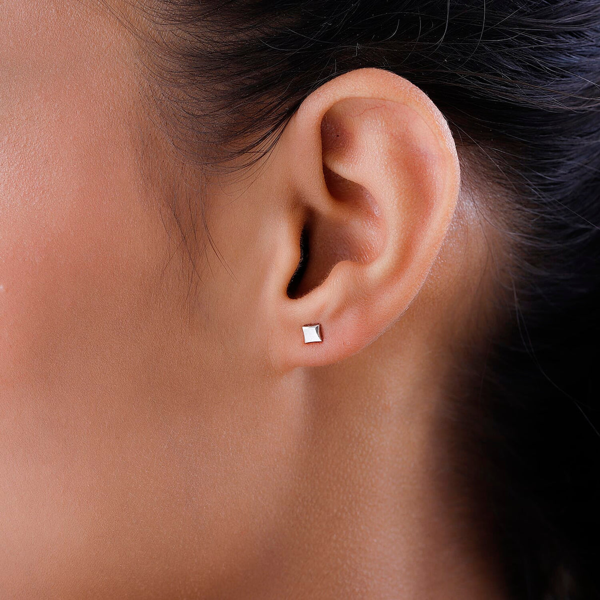 Rachel Galley - Platinum Overlay Sterling Silver Star Stud Earrings with Push Back 7508641 3