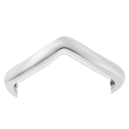 Platinum Overlay Sterling Silver Wishbone Ring