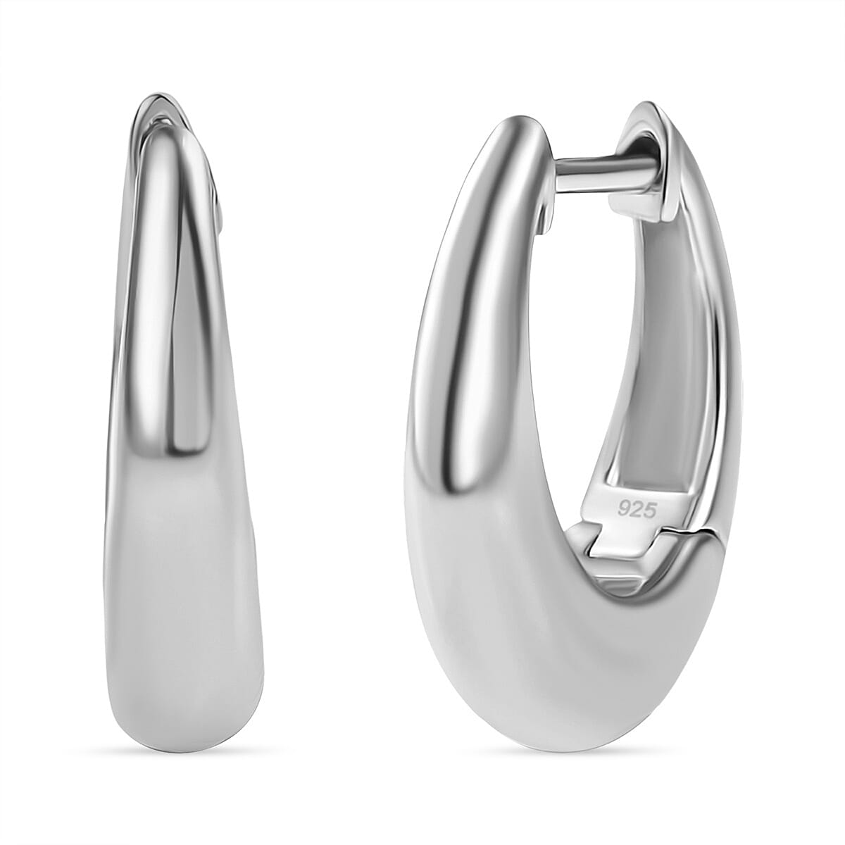 Platinum Overlay Sterling Silver Earring 8086806 0