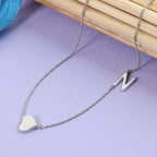 Platinum Overlay Sterling Silver Necklace (Size 18 with 2 inch Extender)