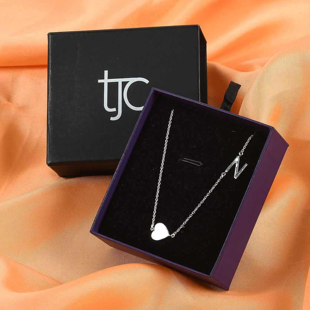 Platinum Overlay Sterling Silver Necklace (Size 18 with 2 inch Extender)