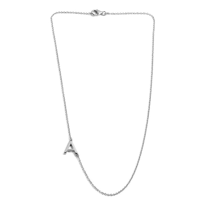 Platinum Plated Sterling Silver Necklace (Size 18) 3708469 2