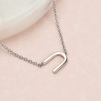 Platinum Overlay Sterling Silver Charm Necklace (Size 20) with Lobster Clasp