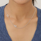 Platinum Overlay Sterling Silver Necklace (Size 18 with 2 inch Extender)