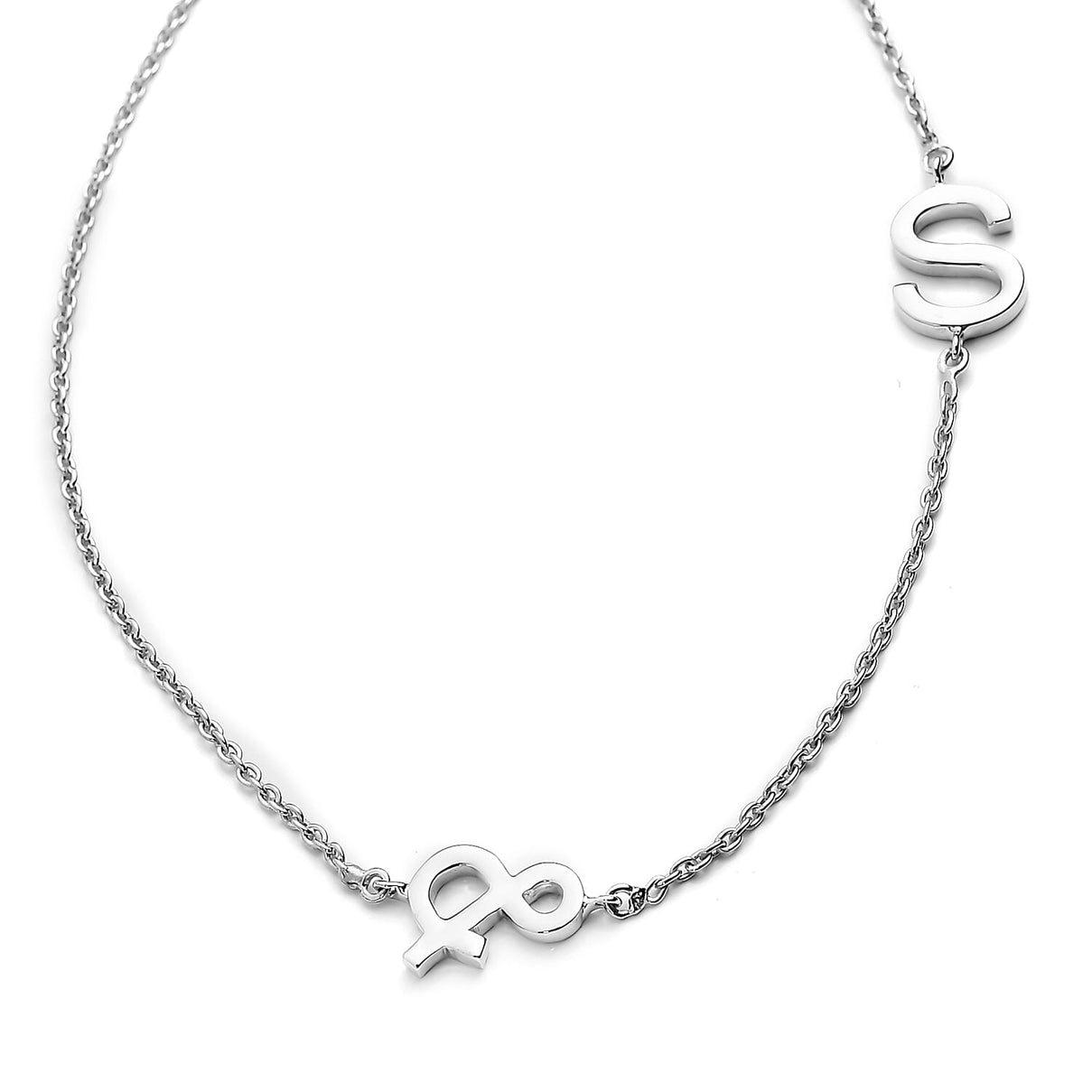 Platinum Plated Sterling Silver Necklace V32534268 5