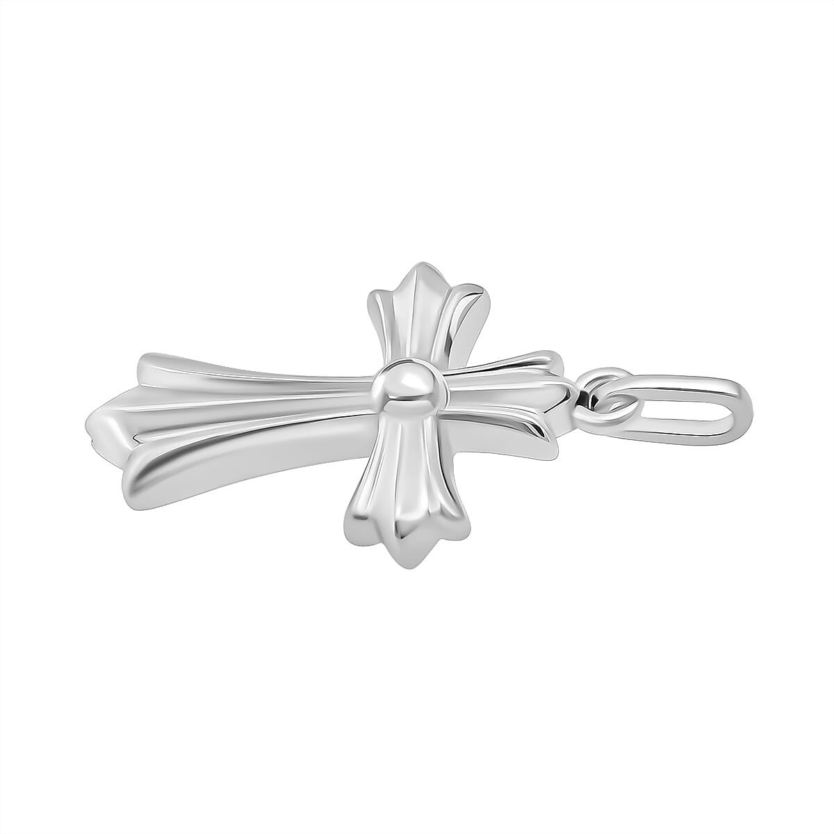 999 Platinum (99.9 % Purity) Ball Cross Pendant 1.0 gram 8297049 4
