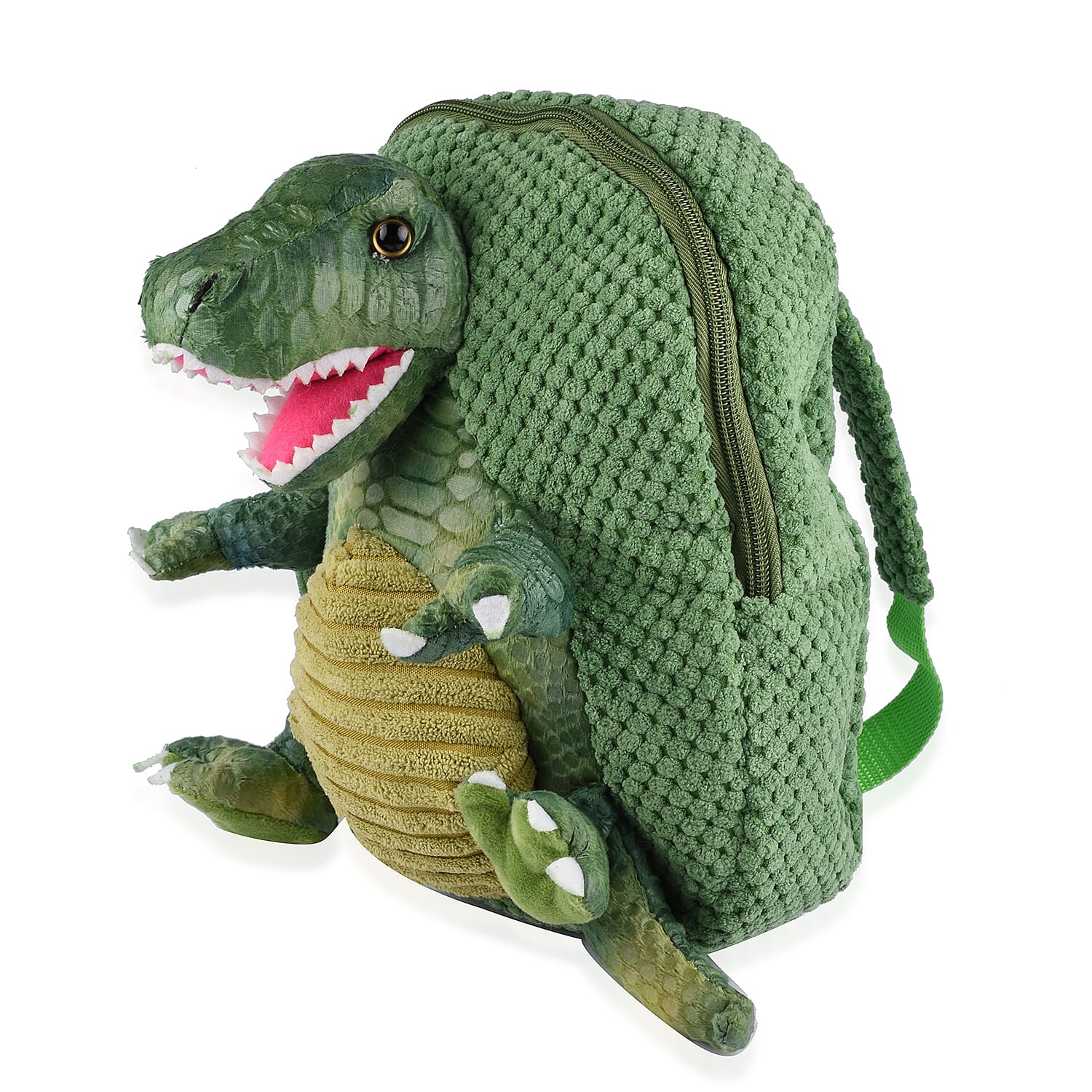 Plush Dinosaur Backpack for Kids - Green 6263590 2