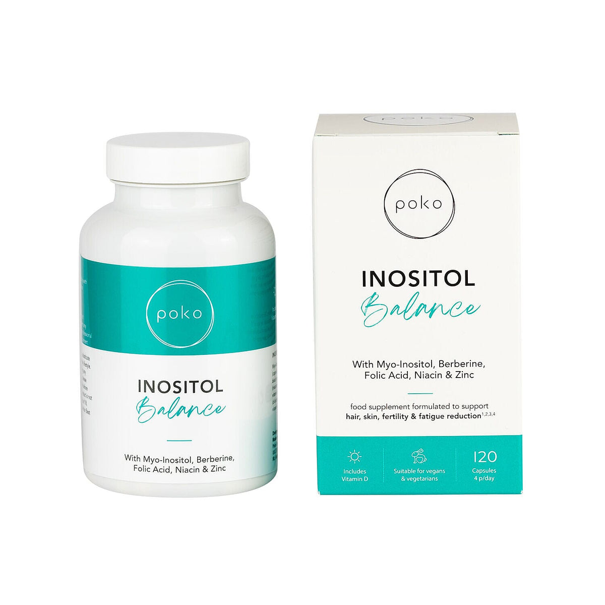 Poko - Inositol Balance Supplement (120 capsules) 7325341 1