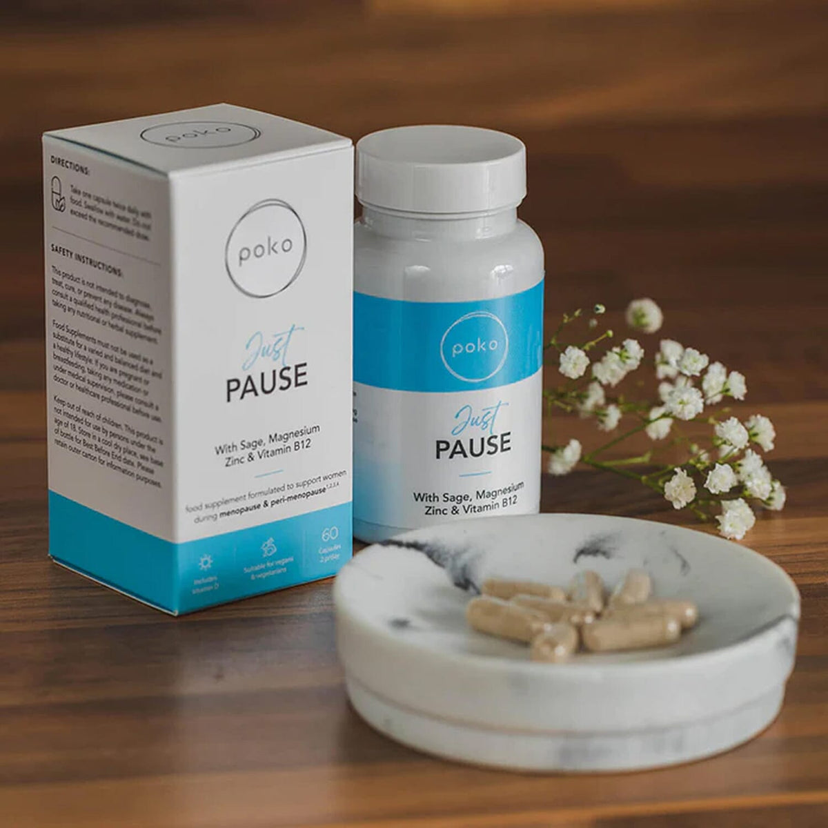 Poko - Just Pause Supplement (60 capsules ) 7363962 0
