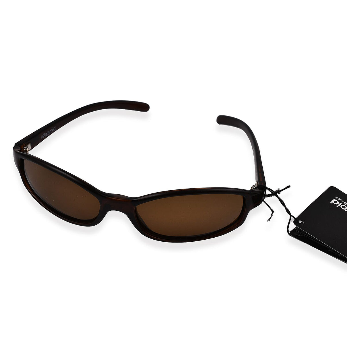 Polaroid Wrap Sunglasses - Brown 7556351 1